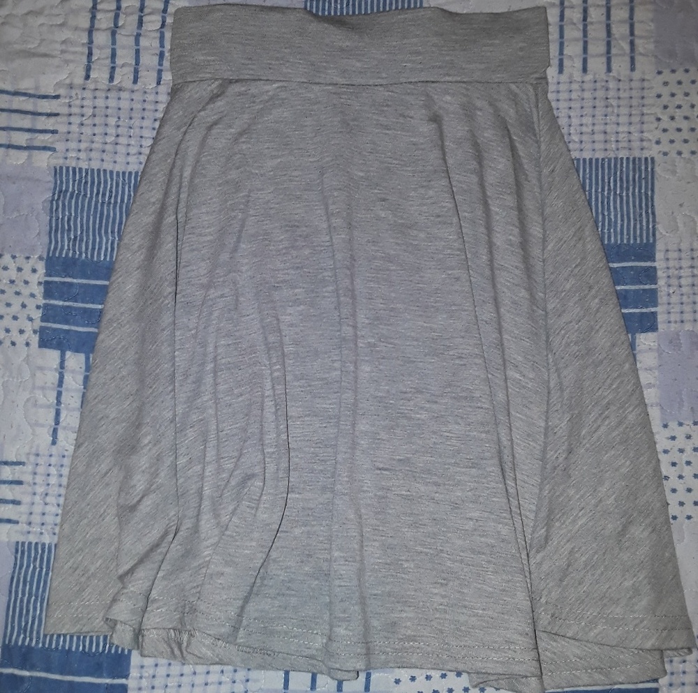 Grey Skater Skirt